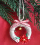 Set Of 3 Mini wreath Christmas decorations  - Image 2