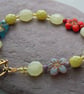 Lemon Jade & Czech glass bead bracelet - Image 1