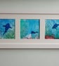 Ocean life Framed trio of mini prints for lovers of the ocean - Image 3