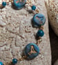 Apatite and Glass Beaded Bird Bracelet - Image 9