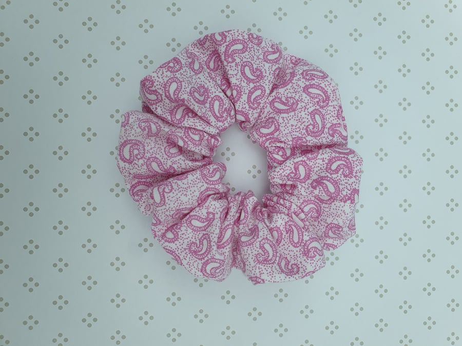 Hair Scrunchie, patterned cotton, large
