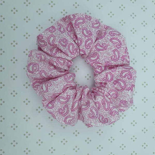 Hair Scrunchie, patterned cotton, large