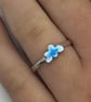 Cloud Ring, enamel cloud ring, blue cloud ring, celestial jewellery, cloud, gift - Image 9