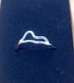 Adjustable Sterling Silver  Wave Ring - Image 6