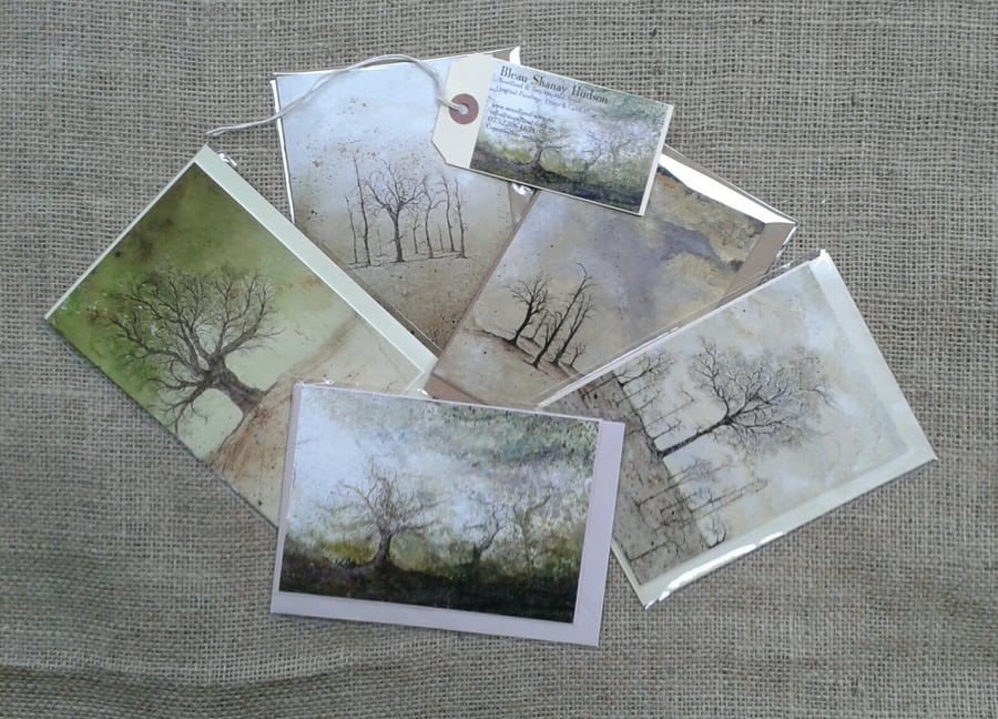 Blank cards from artists prints