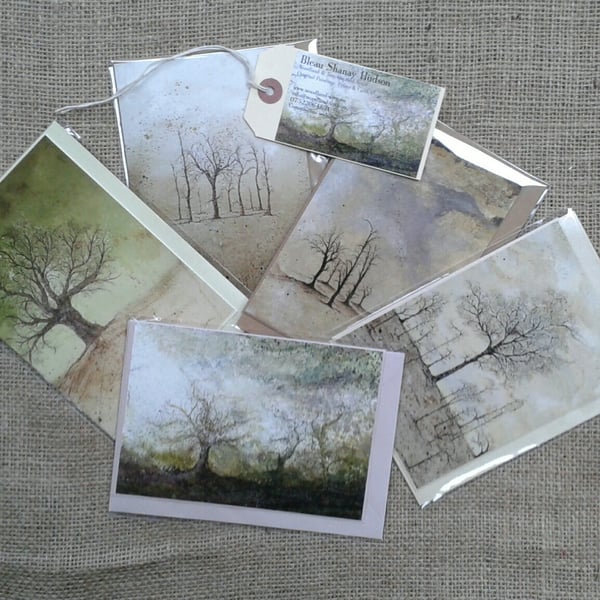 Blank cards from artists prints