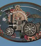 Steam Train Steam Punk greeting card - Image 2