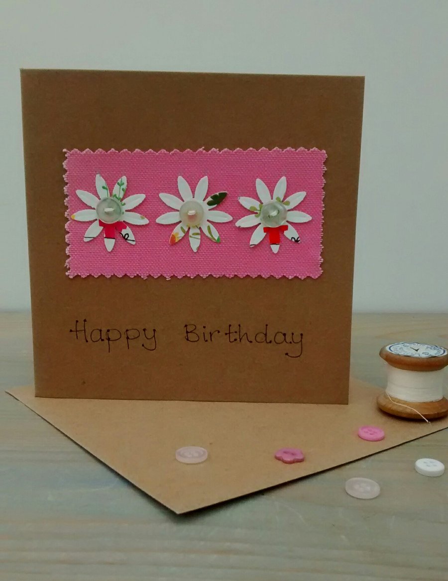 Birthday Card - Flowers 