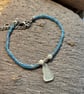 Bracelet - Seaglass, seed beads and amazonite