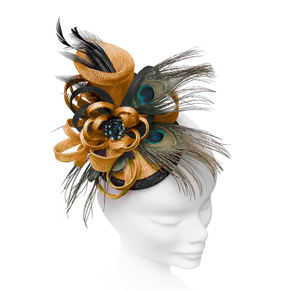 "Holly".....Sinamay Fascinator
