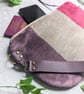 Clutch or Pouch Bag - Chenille Large Pouch Bag with Detachable Leather Strap - Image 7