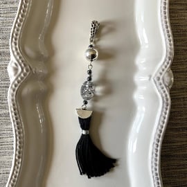 Black Tassel Pendant