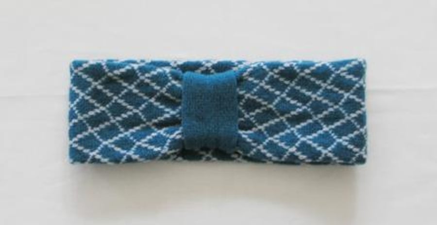 Headband Soft Merino Lambswool Turquoise