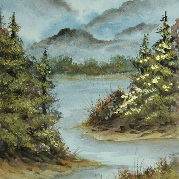 original art watercolour painting ( ref F 399)