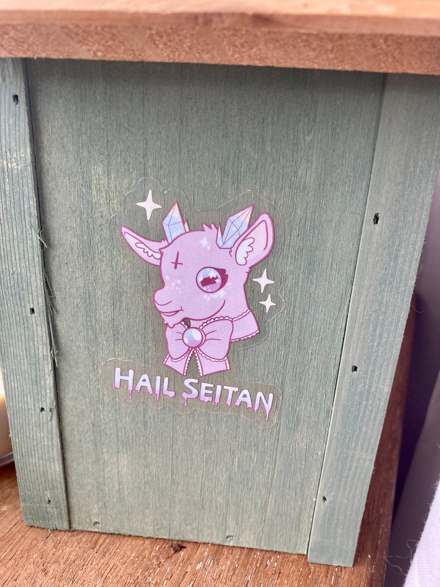 Hail Seitan transparent sticker