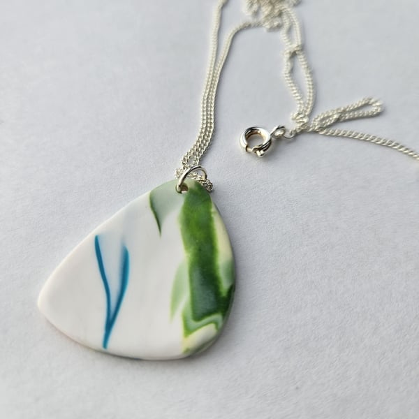 Handmade Clay Pendant Necklace