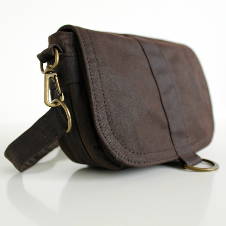 Convertible belt bag saddle purse in brown by Minus