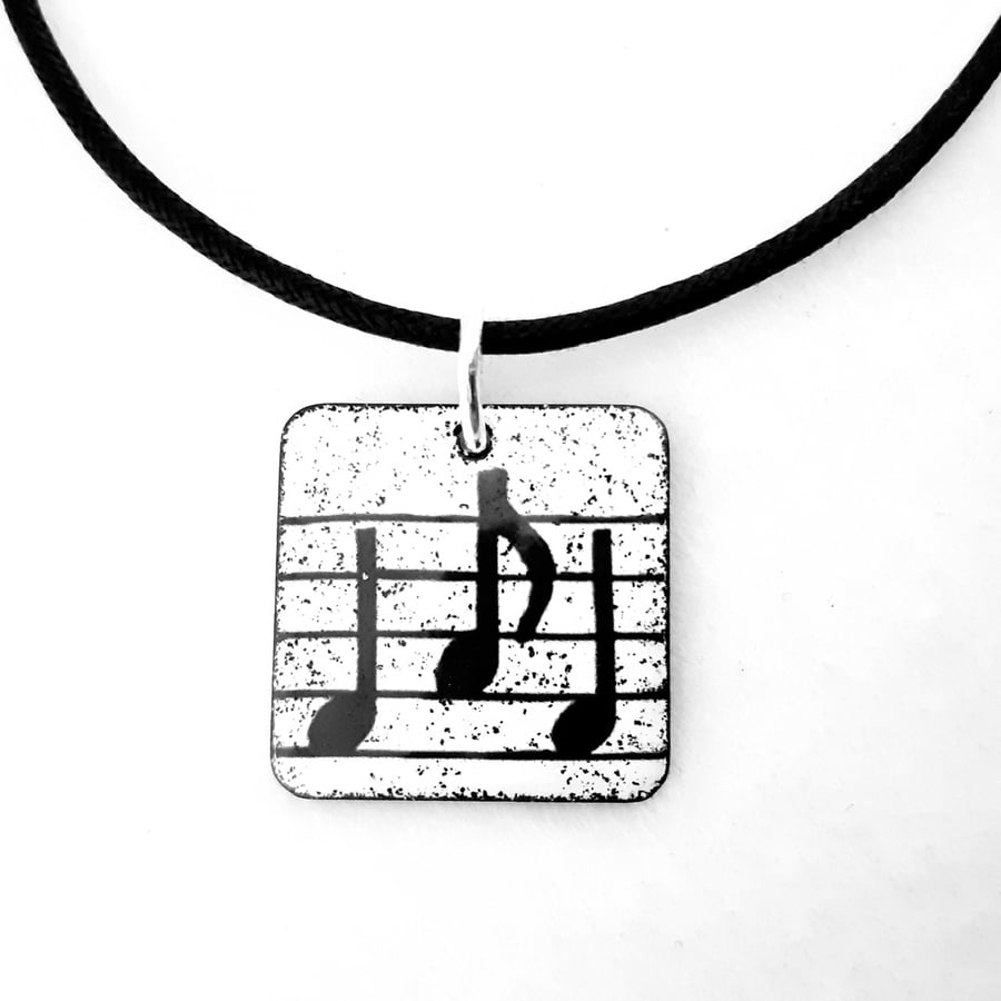 Square Music Pendant