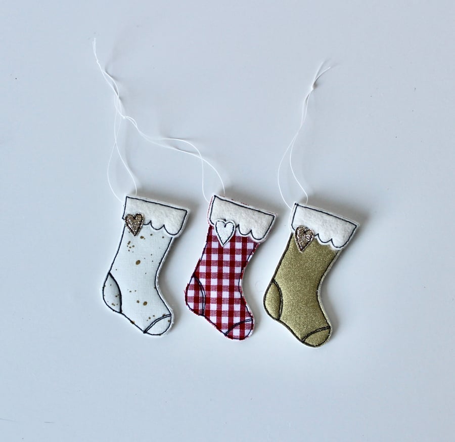 'Three Little Stockings' - Hanging Decoration