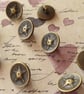 1 2" 12.7mm 20 Ligne Antique Brass Star Buttons - Image 5