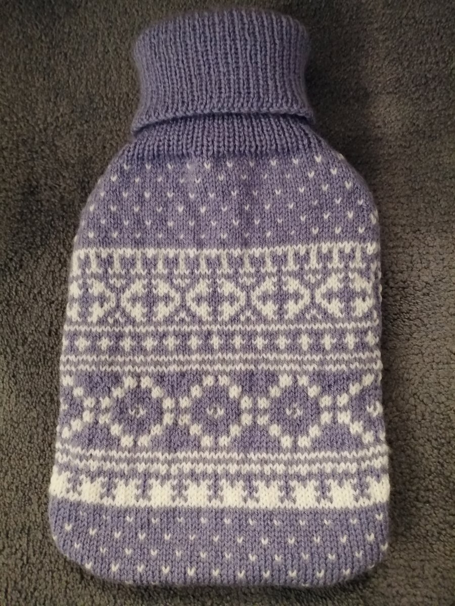 Hot Water Bottle Cover and bottle 