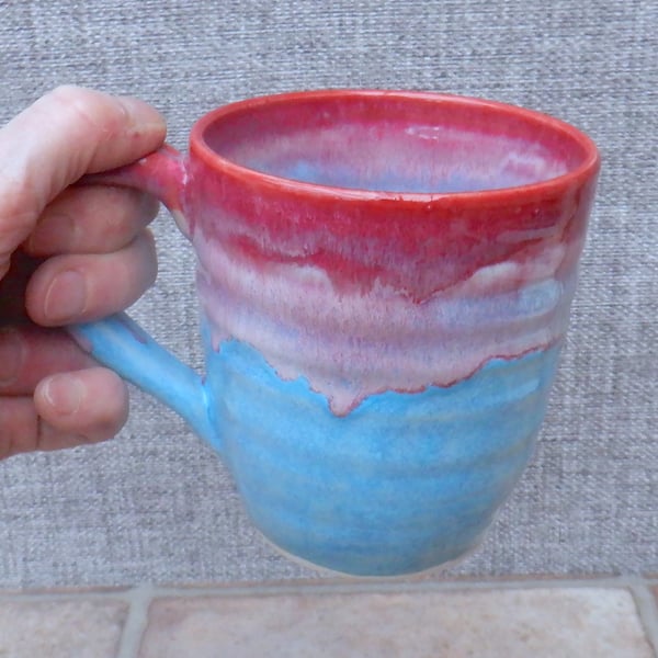 Coffee mug tea cup stoneware pottery wheel handmade ceramic