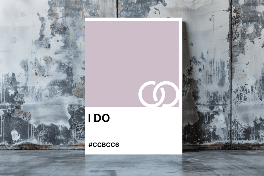 I DO Greeting Card – Colour Swatch Series (A6, Blank Inside)