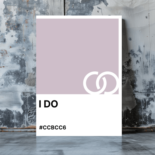 I DO Greeting Card – Colour Swatch Series (A6, Blank Inside)