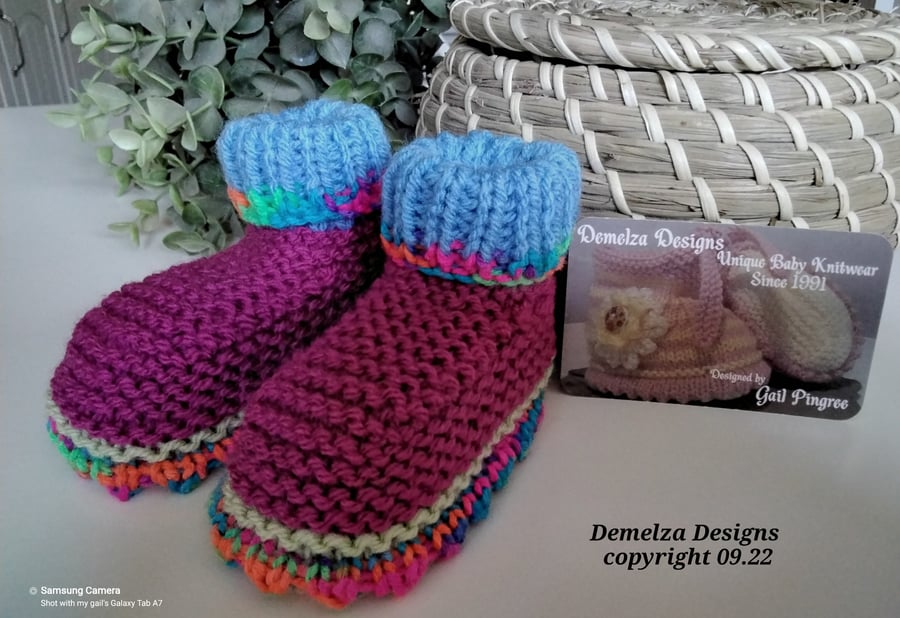 Baby Girl's Booties 0-6 months size 