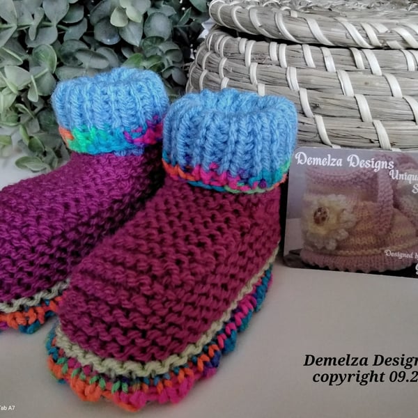 Baby Girl's Booties 0-6 months size 