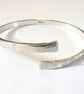Textured Open Bangle, Sterling Silver - Image 6