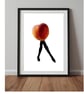 A4 Art print  - peach  - Image 1