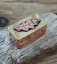 Copper box, collectable miniature copper, silver and brass oak leaf box - Image 4