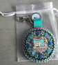 Hand Embroidered Sewing Bag Charm or Keyring - Image 6