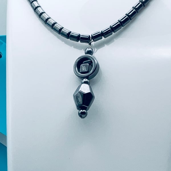Economy traditional hematite necklace with pendant