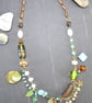 "Tree of Life" Natural Boho Beaded Charm Necklace - Image 2