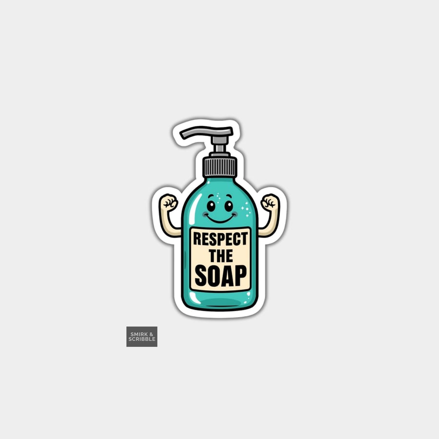 Funny Vinyl Sticker For Adults - Hand Soap