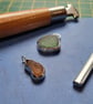 Amber brown Seaglass & Sterling Silver Pendant  - Image 4
