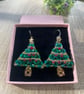 Christmas tree earrings  - Image 2