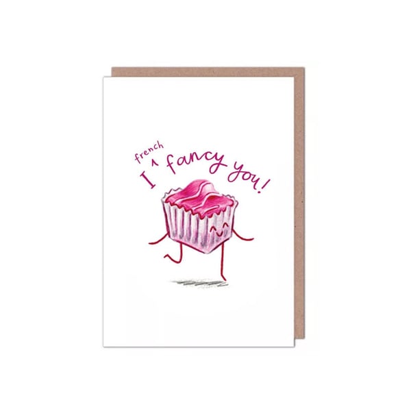 French Fancy Valentines Birthday Anniversary Card