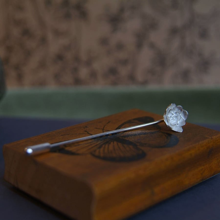 Flower Stick Pin - Blossom Brooch - Pretty Pin - Floral Gift