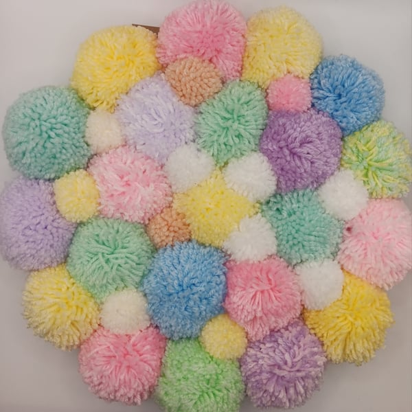 Pom pom hanging Circle 