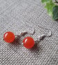 Quartzite Earrings, Orange, SALE - Image 2