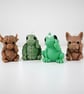 Handmade Scented Funny Animal Candles: Middle Finger Soywax Frog Turtle Bulldog 