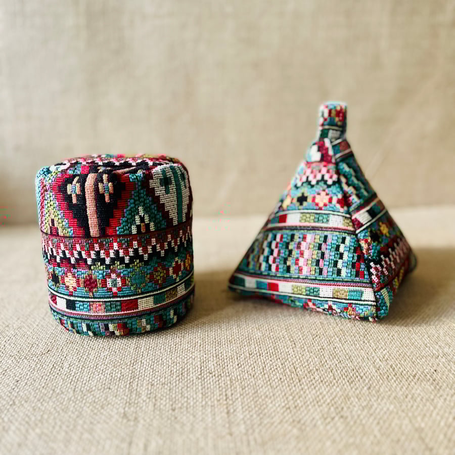 Indian Kilim Fabric Door Stop - Boho Home Decor