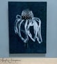 Photographic Cut Out - Blue Echinacea - Mounted on Wooden Panel - Image 3