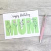 Wildflower Mum Birthday Card, Pretty Floral card for Mother.