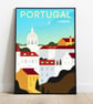 Lilsbon travel poster, Lisbon retro city print, Portugal travel poster, gift - Image 2