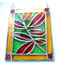 Autumn Leaves Stained Glass Picture Suncatcher Handmade - Image 5