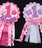 Birthday badge-Rosette - Smaller - First Biirthday - Image 1